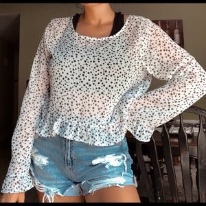 very cute star long sleeve top